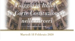 “Viaggio in Italia: la Corte Costituzionale nelle carceri” - 